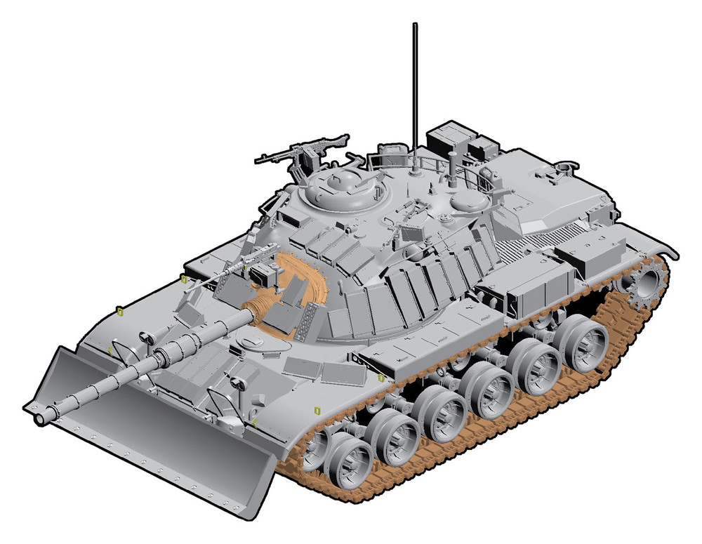 ɥ饴 1/35 饨ɷ IDF M60 ERA(ȯȿ/ꥢƥ֥ޡ) w/ɡ֥졼 - ɥĤ