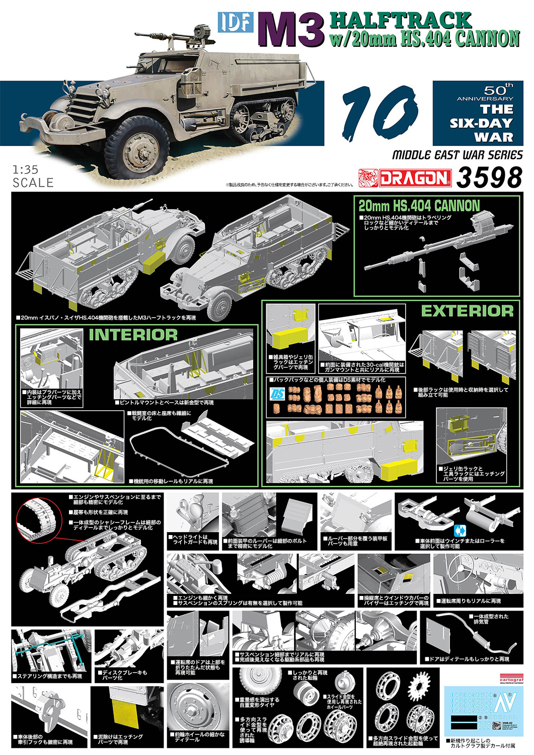 ɥ饴 1/35 饨ɷ IDF M3ϡեȥå w/20mm ѥΎHS.404ˤ - ɥĤ