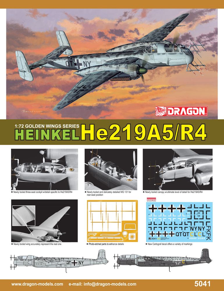 ɥ饴 1/72 WW.II ɥĶ Ʈ ϥ󥱥 He219 A-5/R4 - ɥĤ