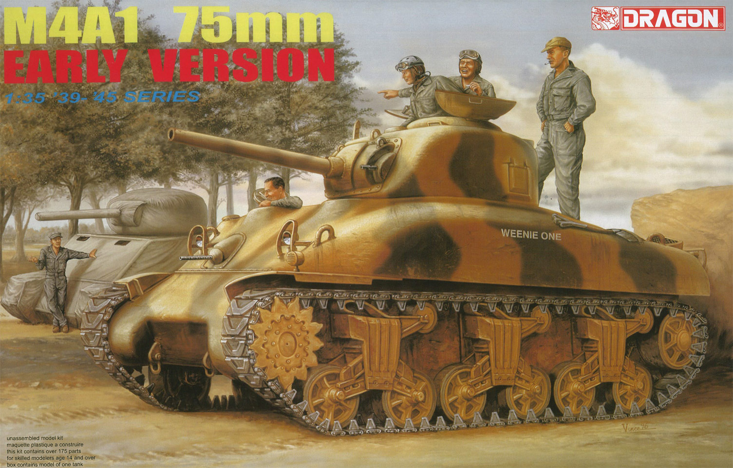 ɥ饴 1/35 WW.II M4A1 㡼ޥ 75mmˤ 