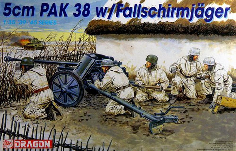 ɥ饴 1/35 WW.II ɥķ 5cm ˤ Pak38 w/߲ʼ