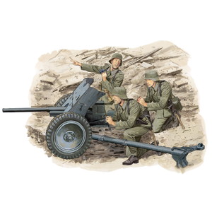 ドラゴン 1/35 WW.II ドイツ軍 3.7cm Pak35/36 w/砲兵