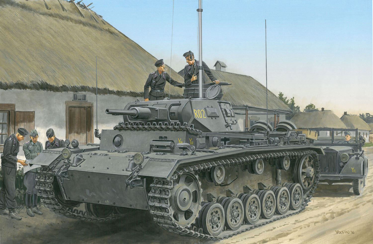 ドラゴン 1/35 WW.II ドイツ軍 III号指揮戦車H型 (スマートキット 