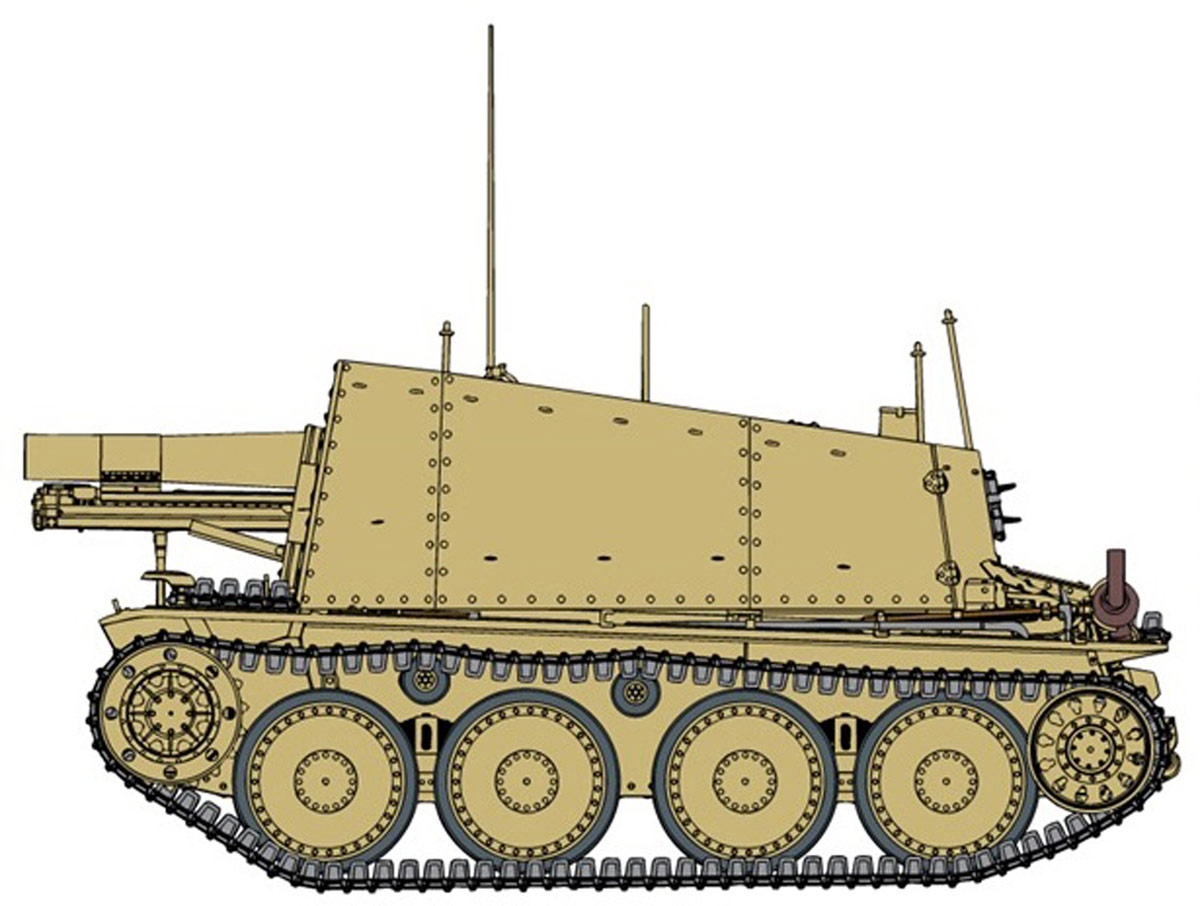 ɥ饴 WW.II ɥķ Sd.Kfz.138/1 ʼˤ H w/ˤ롼 - ɥĤ