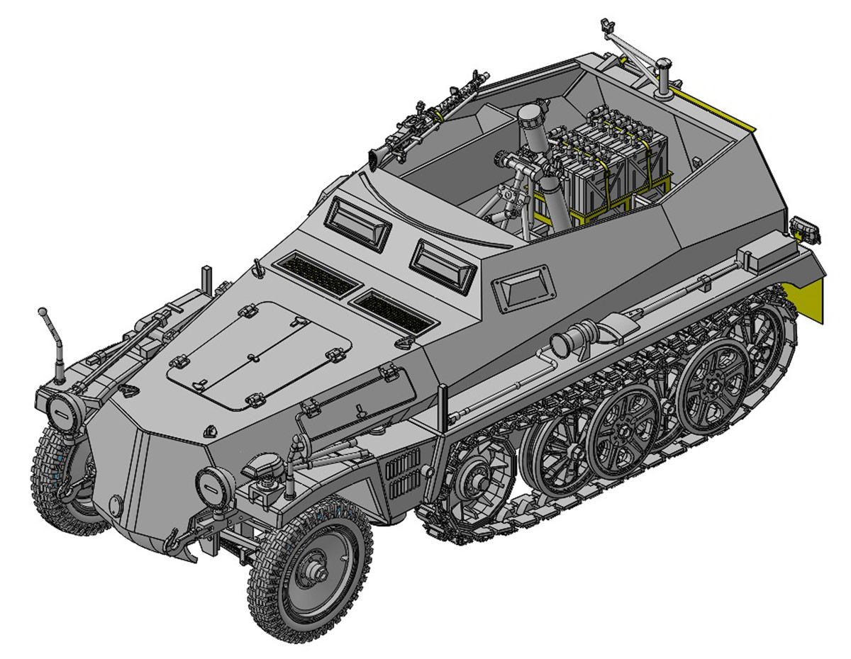 ɥ饴 1/35 WW.II ɥķ Sd.Kfz.250/7 8cmˤ