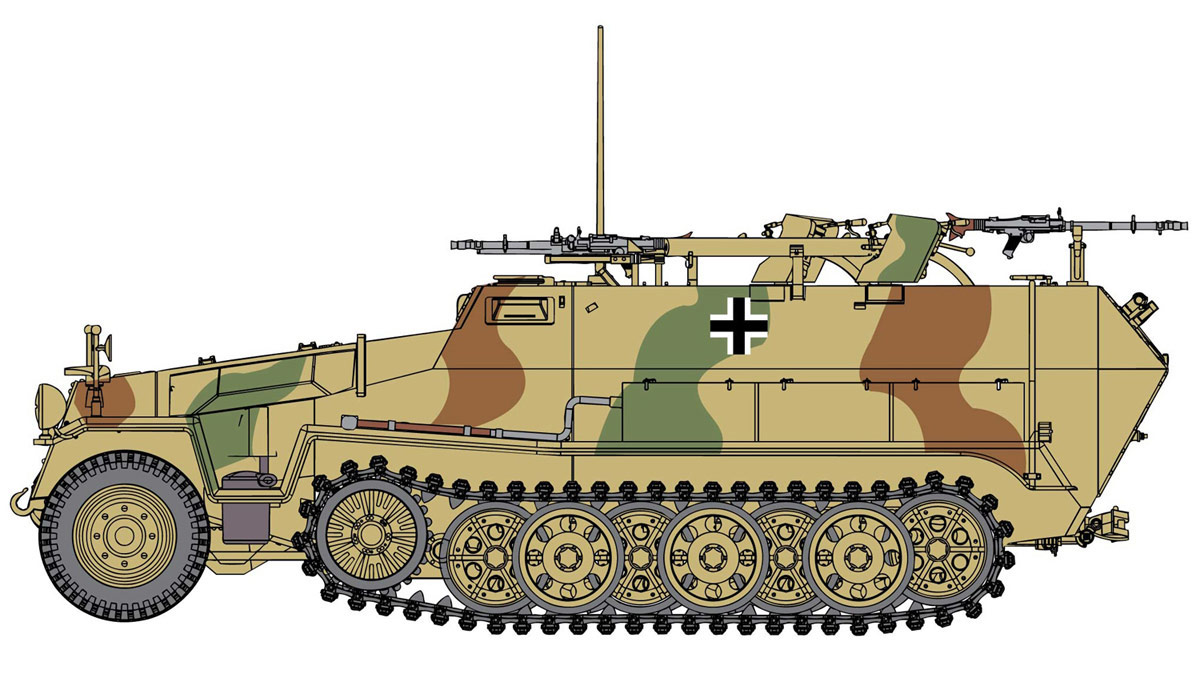 ɥ饴 1/35 WW.II ɥķ Sd.Kfz.251/16 Ausf.C бͷ
