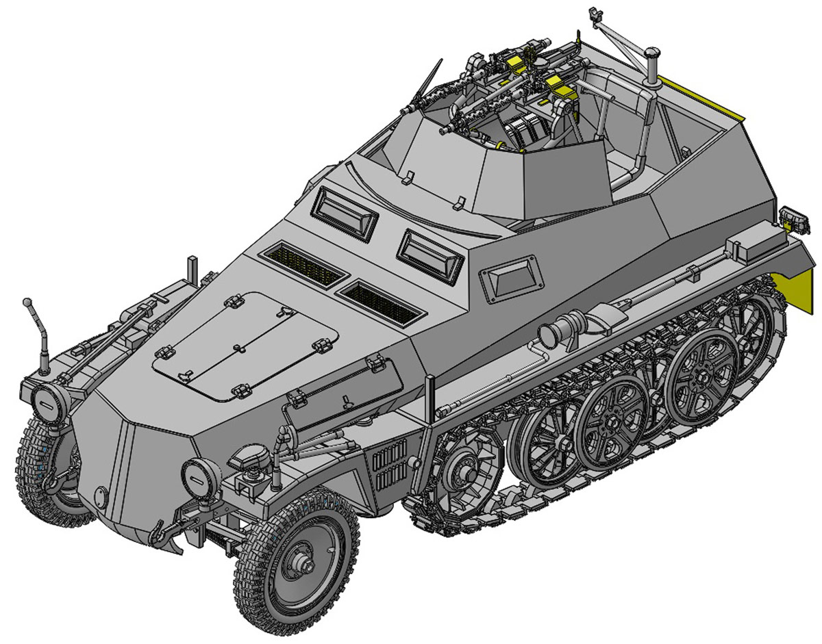 ɥ饴 1/35 WW.II ɥķ Sd.Kfz.250/4 Ausf.A жˤ