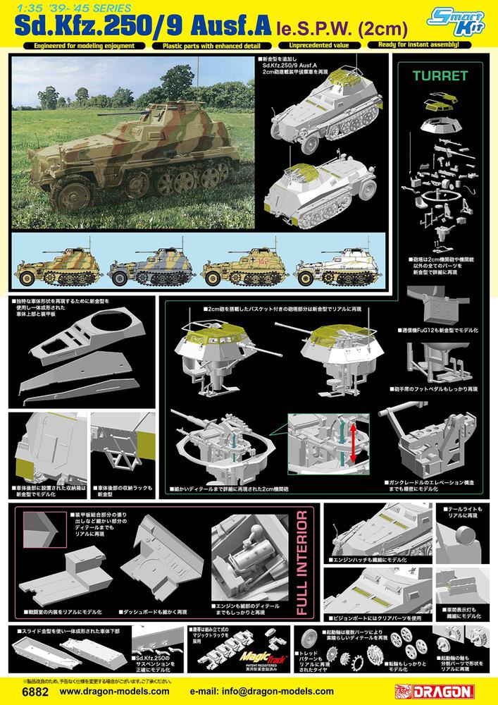 ɥ饴 1/35 WW.II ɥķ Sd.Kfz.250/9 Ausf.A 2cmˤ 廡