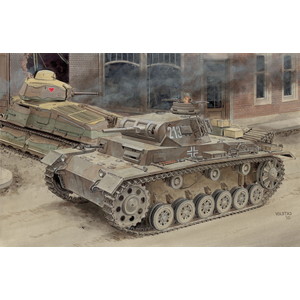 ドラゴン 1/35 WW.II ドイツ軍 III号戦車 E/F型 ( 2 in1) [DR6944 