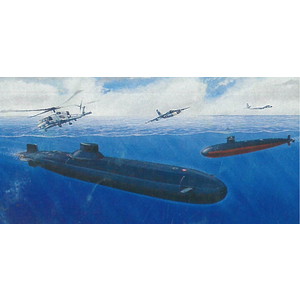 1/700 アメリカ海軍 原子力潜水艦U.S.S. ダラス vs ソビエト海軍 原子力潜水艦タイフーン