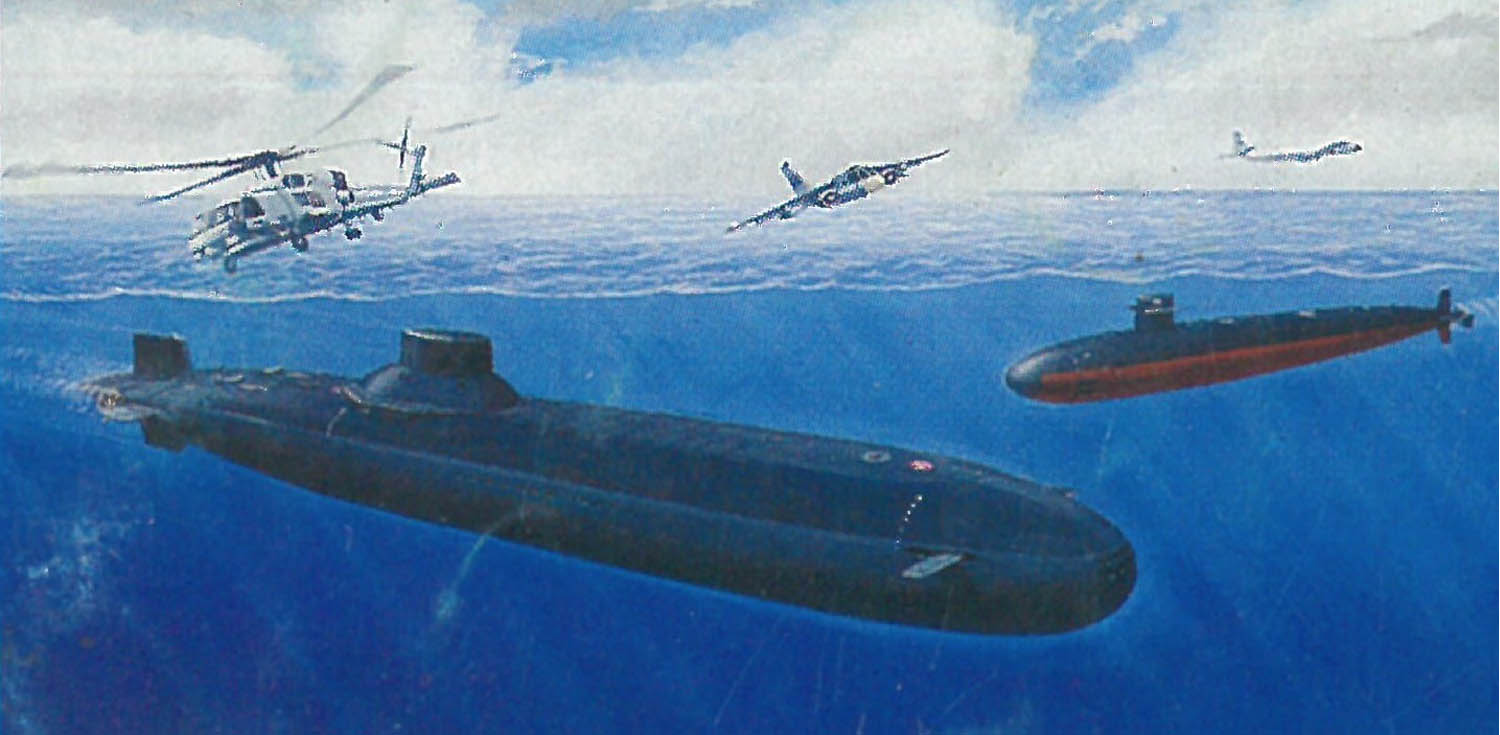 1/700 アメリカ海軍 原子力潜水艦U.S.S. ダラス vs ソビエト海軍 原子力潜水艦タイフーン - ウインドウを閉じる