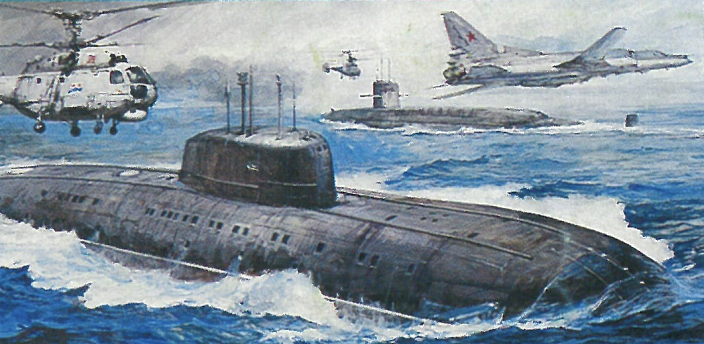 1/700 潜水艦 USSベンジャミン・フランクリン vs ソビエト シエラ - ウインドウを閉じる