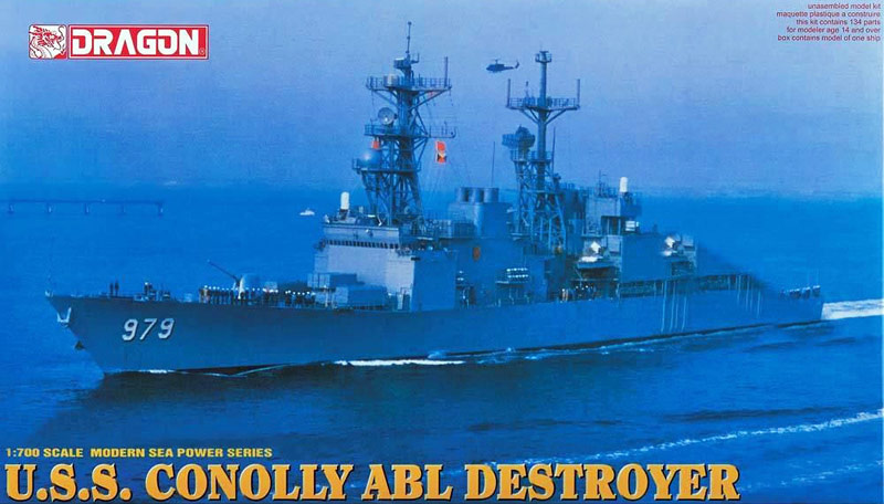 ドラゴン 1/700 アメリカ海軍 駆逐艦 コノリー ABL搭載型 DD-979 