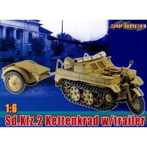 WWII Sd.Kfz.2 Kettenkrad w/trailer
