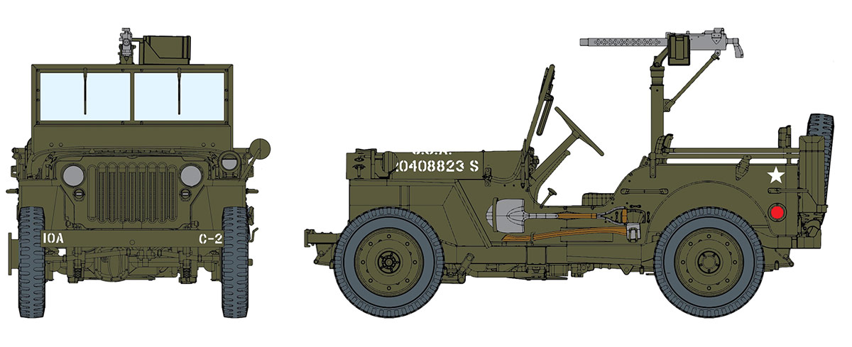 ɥ饴 1/6 WW.II ꥫ 1/4ȥ ߣȥå w/M1919С30ؽ