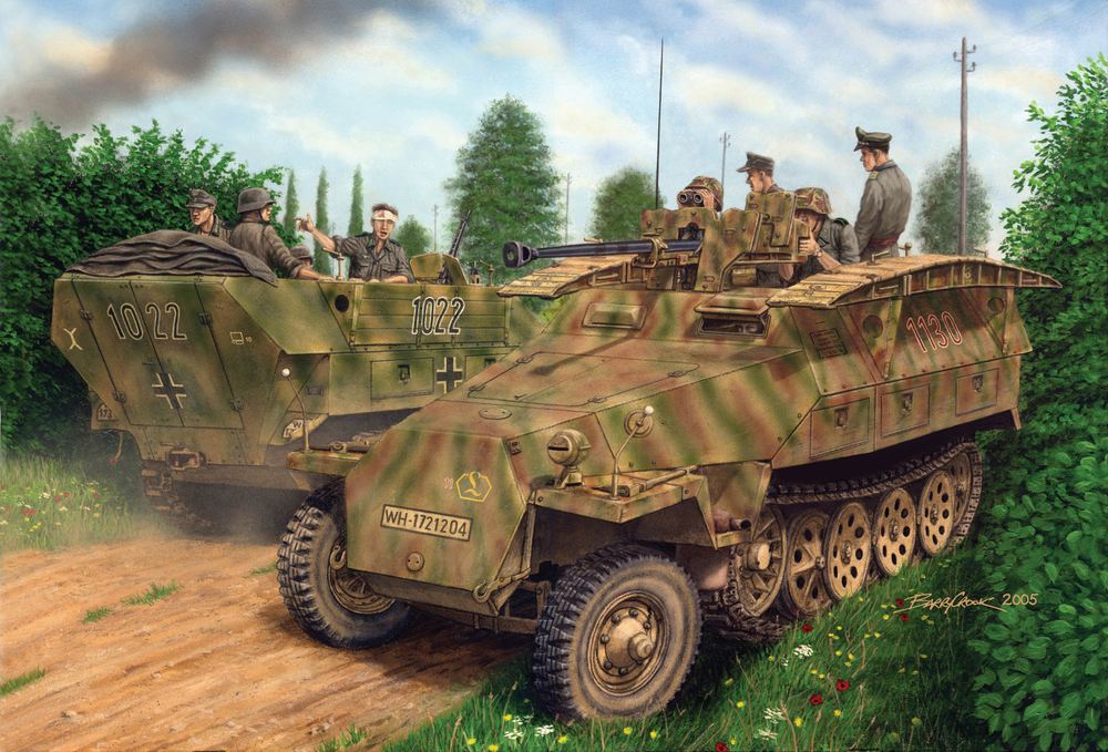 ɥ饴 1/72 WW.II ɥķ Sd.Kfz.251/7 Ausf.D ùʼ (2 in1)