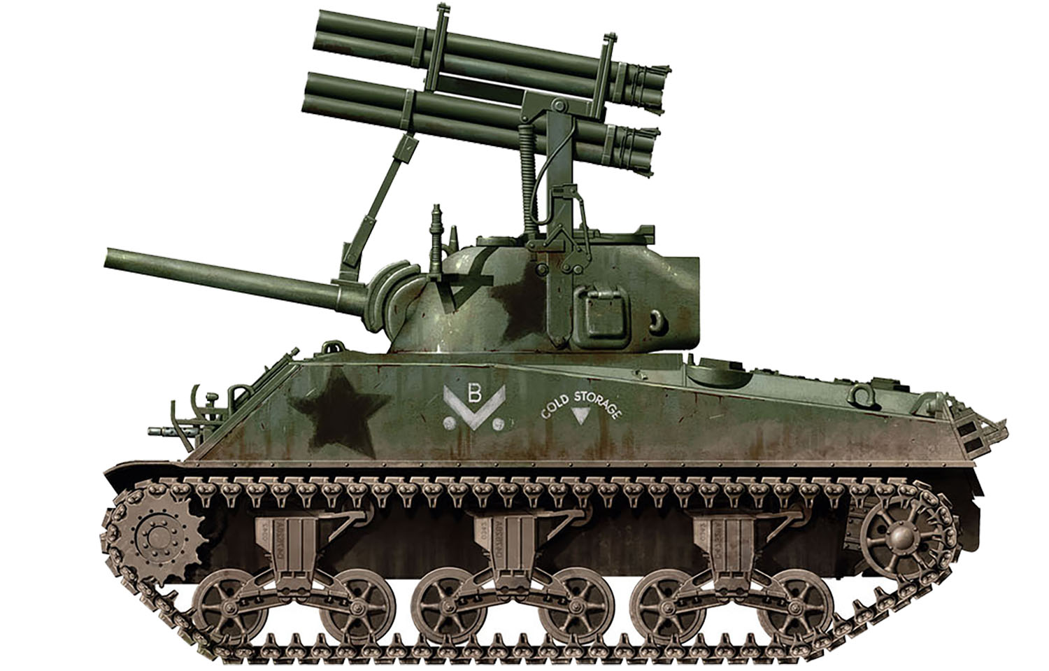 1/72 WW.II アメリカ M4A3シャーマン "カリオペ" - ウインドウを閉じる