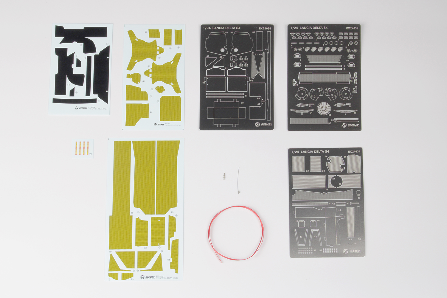 Detail-up parts for PLATZ/BEEMAX 1/24 racing LANCIA DELTA S4 '86