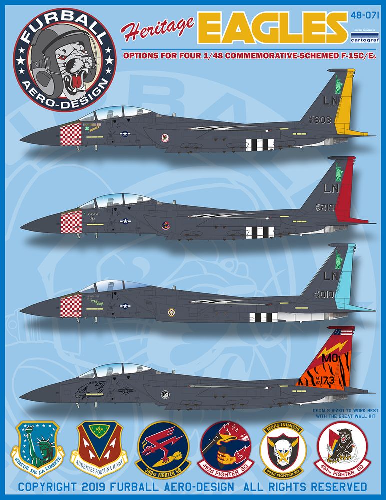 1/48 アメリカ空軍 F-15C/E ヘリテージ・イーグルス - ウインドウを閉じる