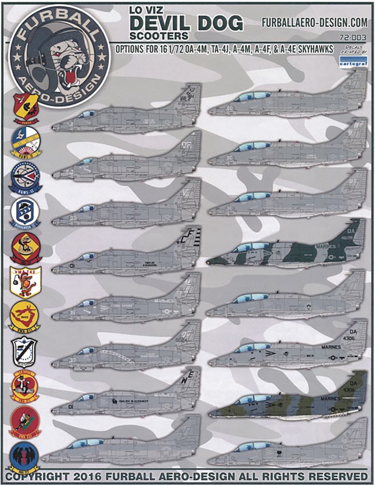 FURBALL AERODESIGN 1/72 A-4SkyHawk DEVIL DOG