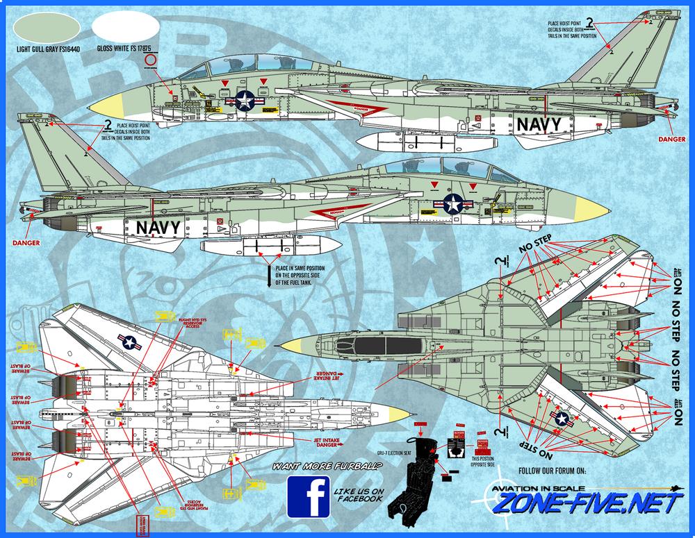 1/72 アメリカ海軍 F-14A トムキャット エアウイング オールスターズ 
