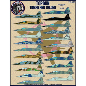 FURBALL AERODESIGN 1/72 F-5E/F/T-38 TOPGUN TIGER&TOPGUN TALON