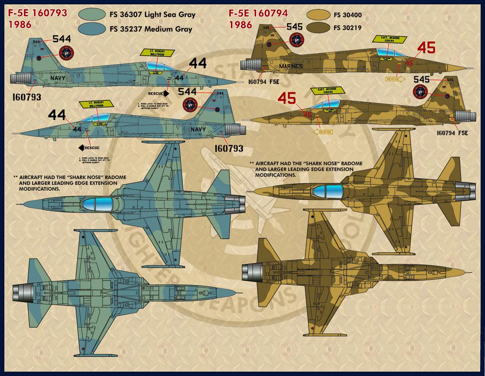 FURBALL AERODESIGN 1/72 F-5E/F/T-38 TOPGUN TIGER&TOPGUN TALON