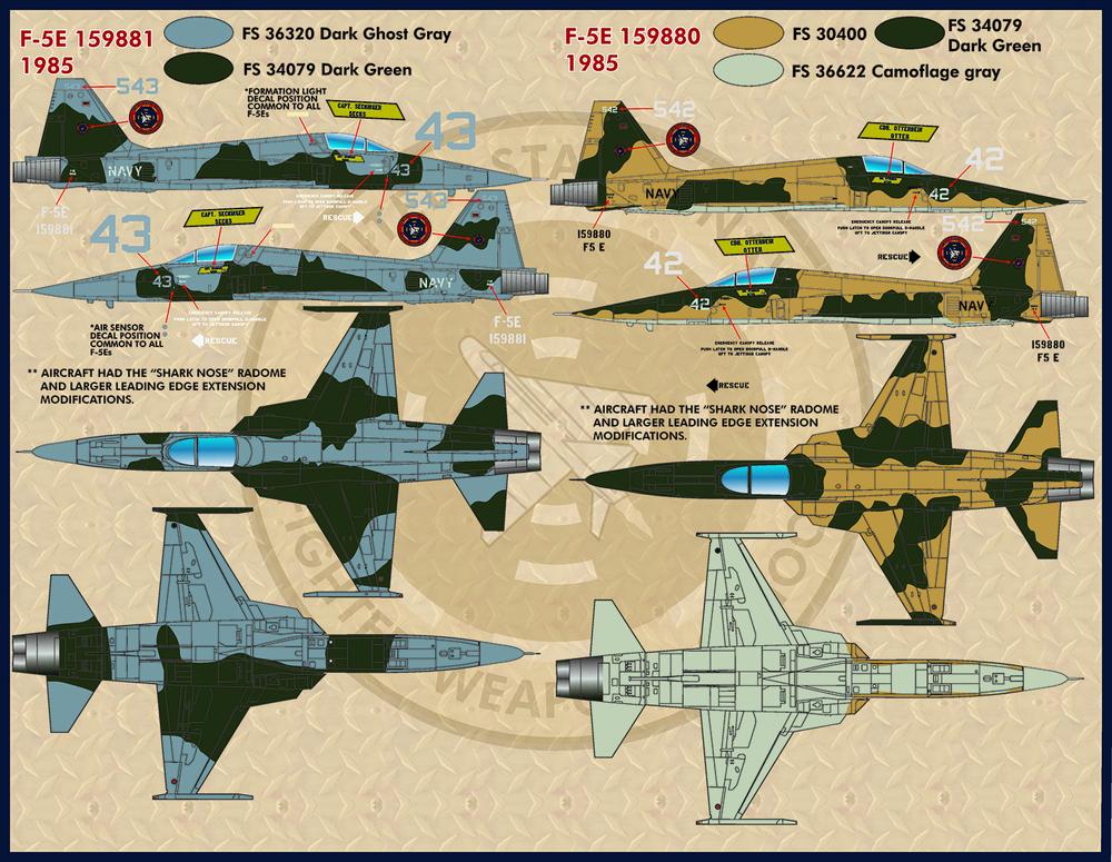 FURBALL AERODESIGN 1/72 F-5E/F/T-38 TOPGUN TIGER&TOPGUN TALON