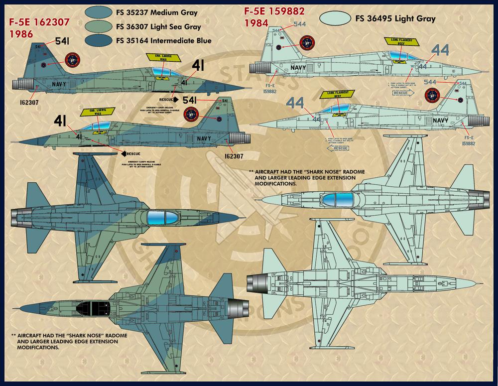 FURBALL AERODESIGN 1/72 F-5E/F/T-38 TOPGUN TIGER&TOPGUN TALON