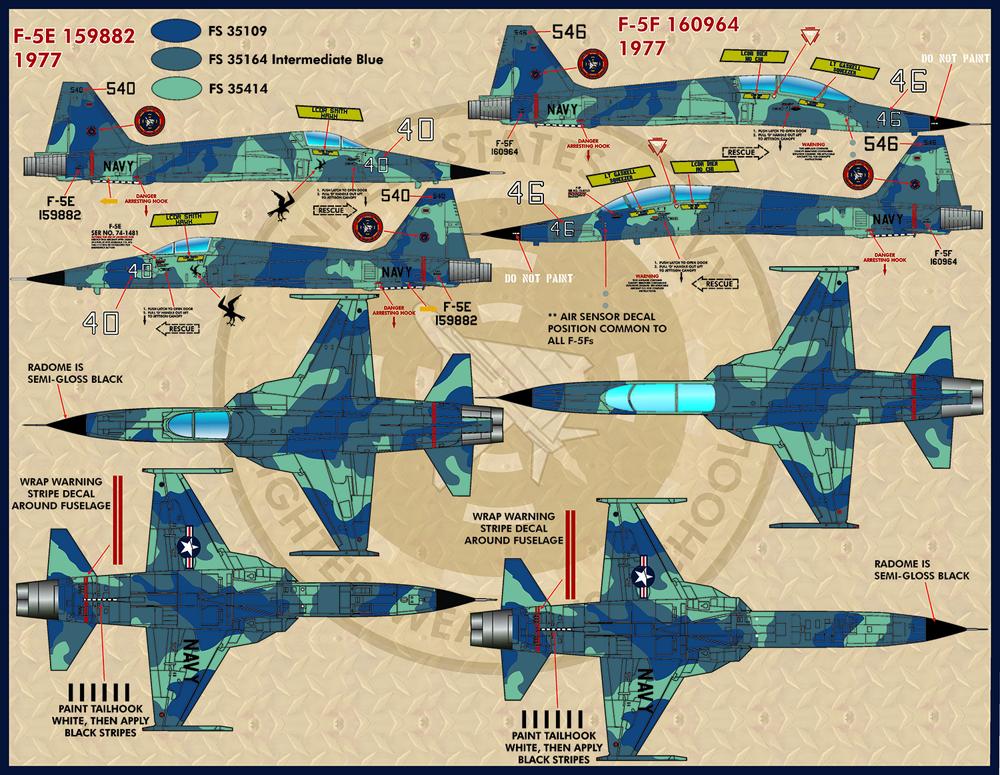 FURBALL AERODESIGN 1/72 F-5E/F/T-38 TOPGUN TIGER&TOPGUN TALON