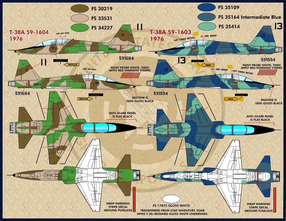 FURBALL AERODESIGN 1/72 F-5E/F/T-38 TOPGUN TIGER&TOPGUN TALON