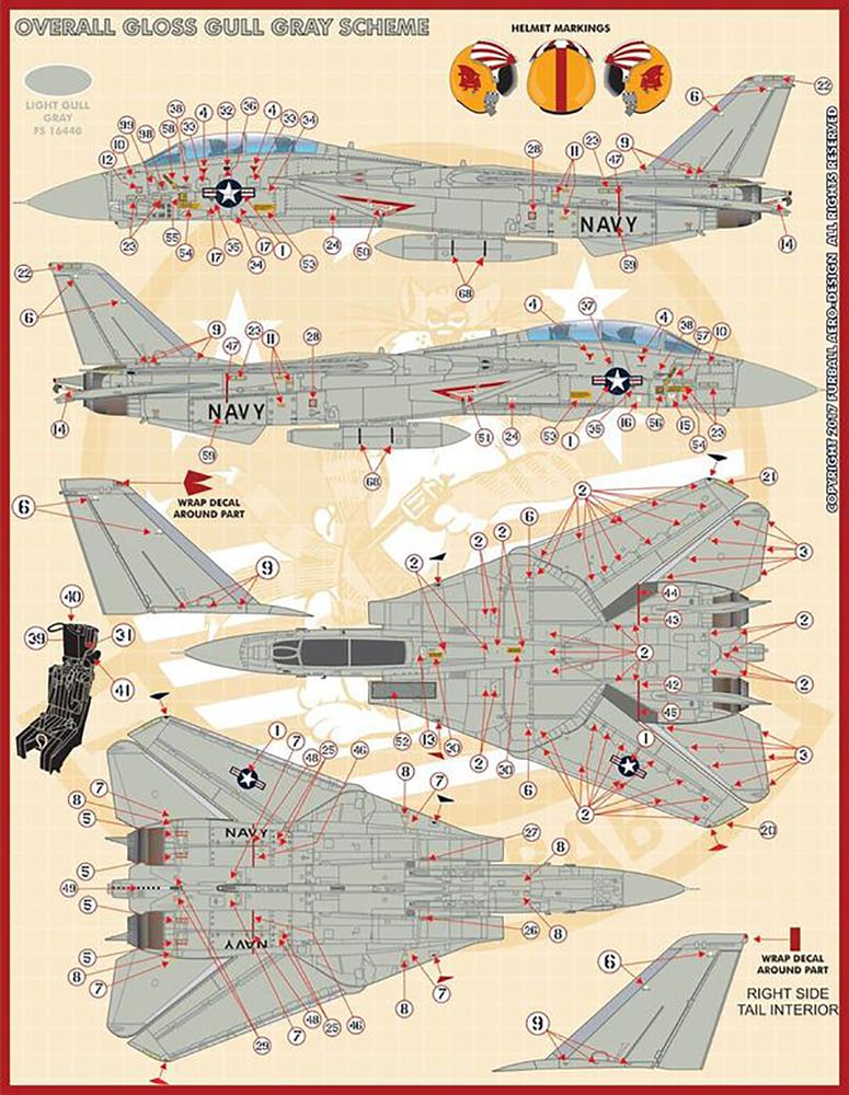 1/72 ꥫ F-14Aȥ७å VF-111ʡ 󥽥 - ɥĤ