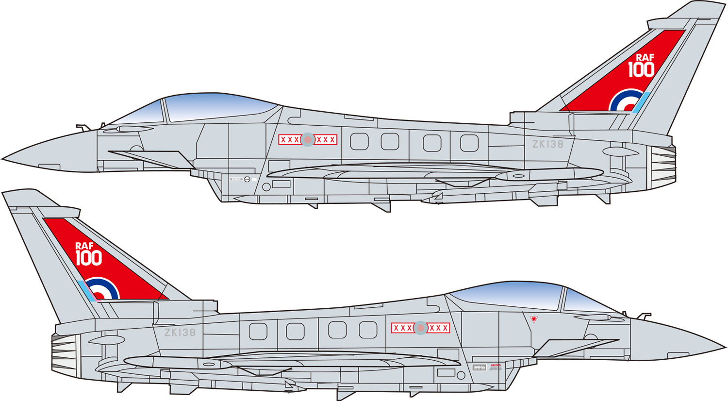 PLATZ 1/144 Eurofighter Typhoon (2 kits in one box)