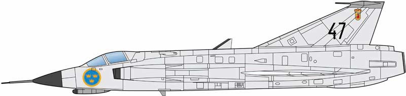 PLATZ 1/144 J35F DRAKEN (2 kits)