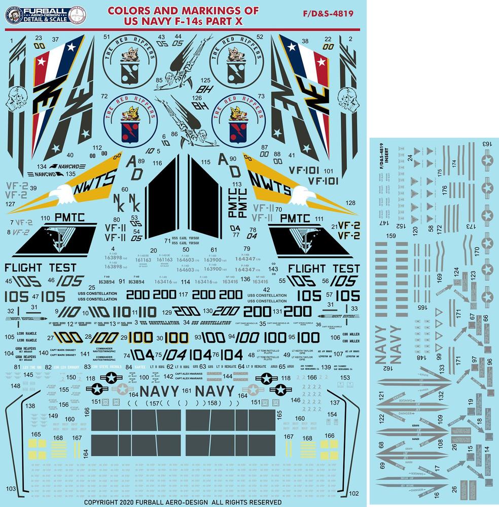 1/48 ꥫ F-14ȥ७å 顼&ޡ ѡ10 "F-14D"