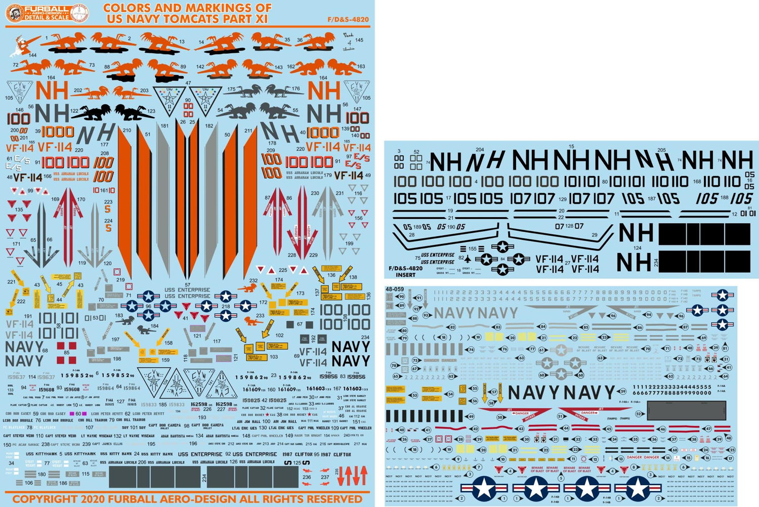 1/48 ꥫ F-14ȥ७å 顼&ޡ ѡ11 "VF-114 ɥС"