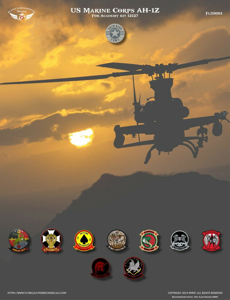 ե饤󥰥쥶ͥå1/35 "ޥ꡼󡦥åɡå롼" ꥫʼ AH-1Z ǥ륻å