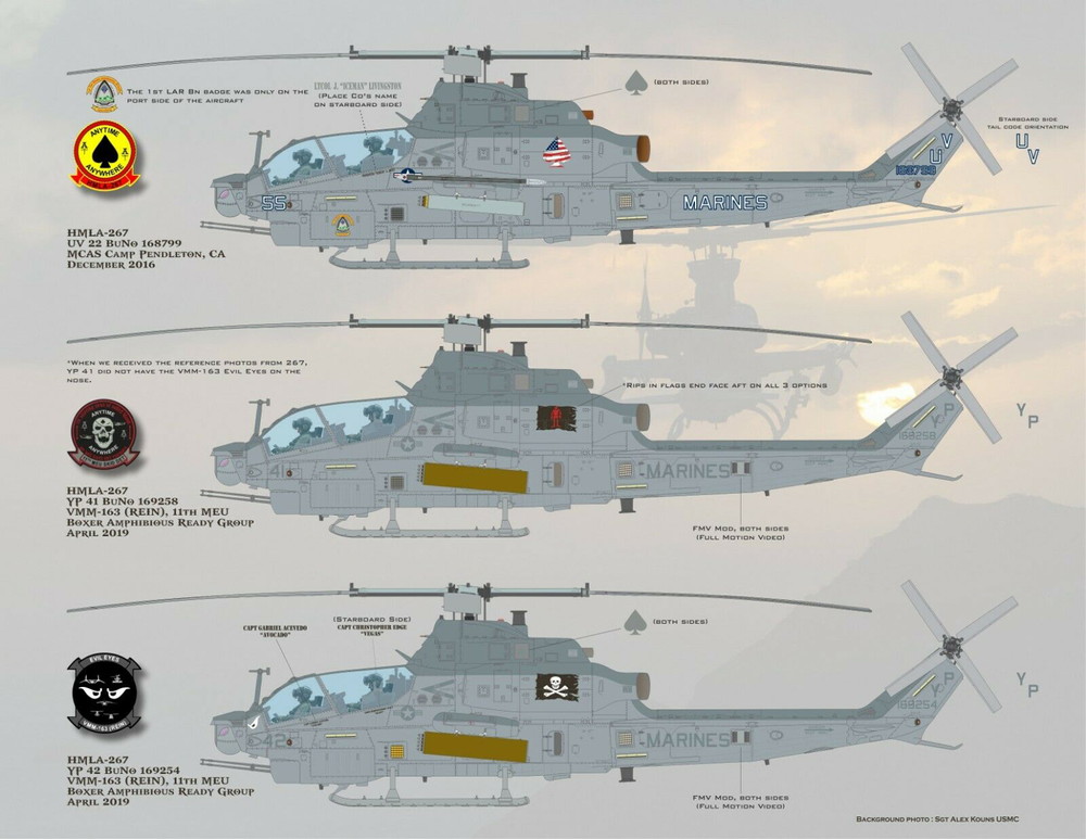 ե饤󥰥쥶ͥå1/35 "ޥ꡼󡦥åɡå롼" ꥫʼ AH-1Z ǥ륻å