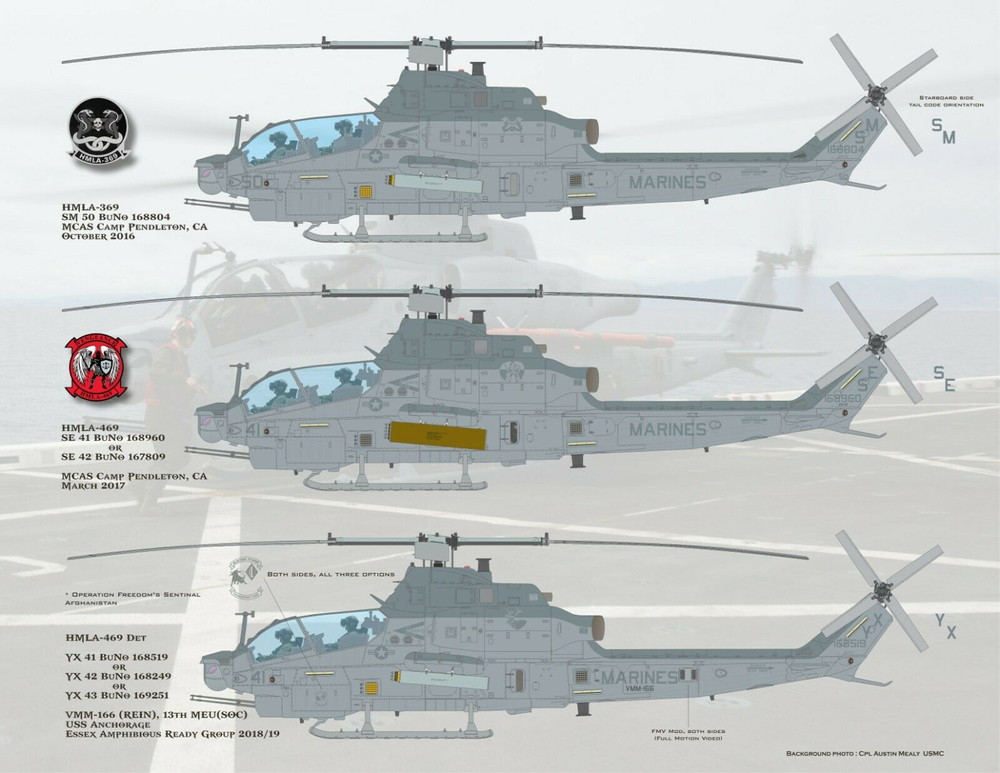 ե饤󥰥쥶ͥå1/35 "ޥ꡼󡦥åɡå롼" ꥫʼ AH-1Z ǥ륻å