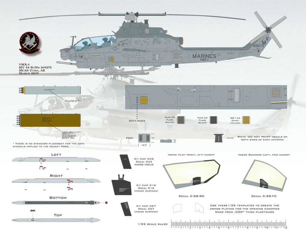 ե饤󥰥쥶ͥå1/35 "ޥ꡼󡦥åɡå롼" ꥫʼ AH-1Z ǥ륻å