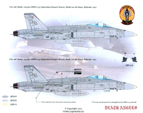 1/48 Lords and Angels VMFA-451 and VMFA-235 Ope Desert Storm