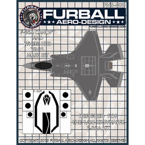 ファーボールエアロデザイン 1/48 F-35A キャノピー& ホイールハブ用マスクセット