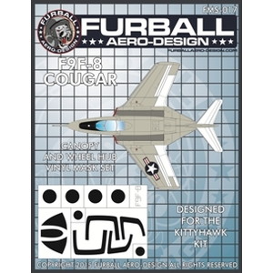 ファーボールエアロデザイン 1/48 F9F-8 キャノピー& ホイールハブ用 マスクセット