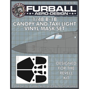 ファーボールエアロデザイン 1/48 B-1B キャノピー& タクシーライト用 マスクセット