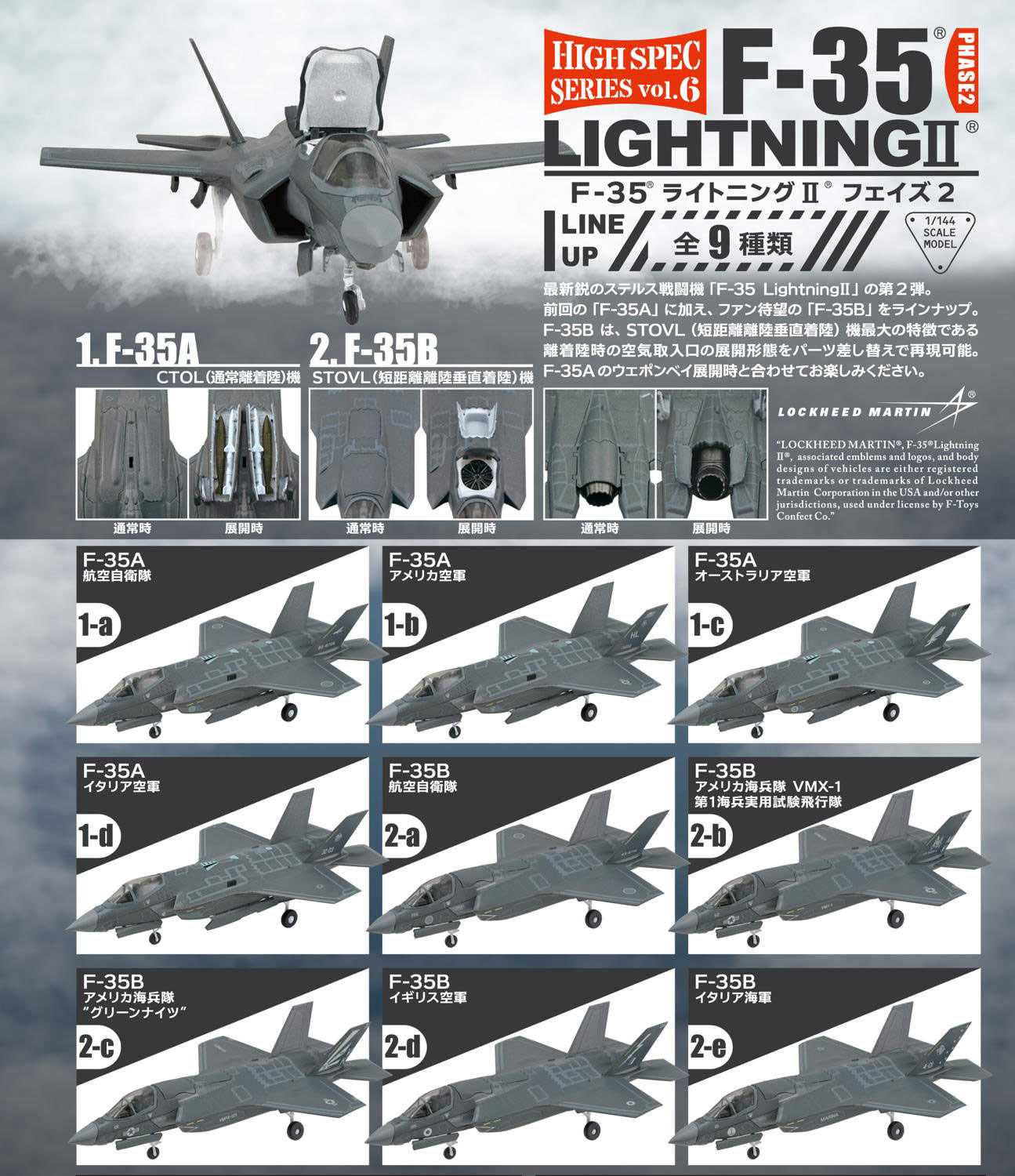 1/144 Modern Fighter #1C RAAF Lockheed Martin F-35A Lighting F-TOYS 