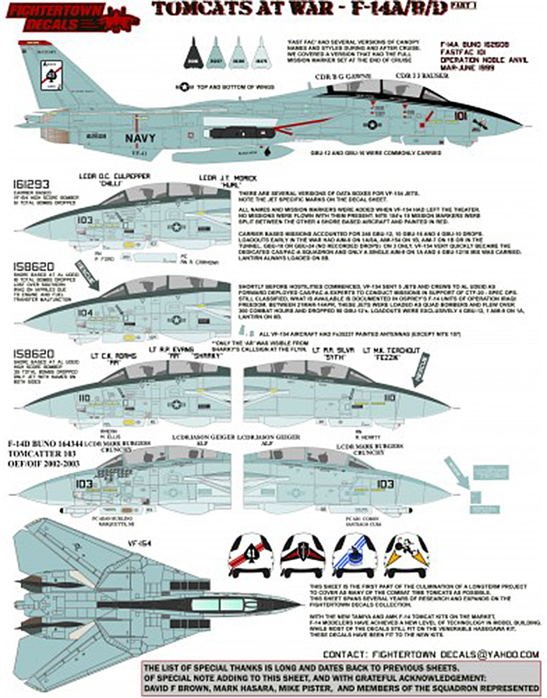 եǥ 1/48 ꥫ F-14A/B/D ȥ७å at War Part.1 - ɥĤ