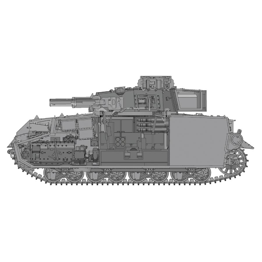 1/35 Panzer IV Ausf.H TEAM ANKOU w/Full Interior & Figure Set