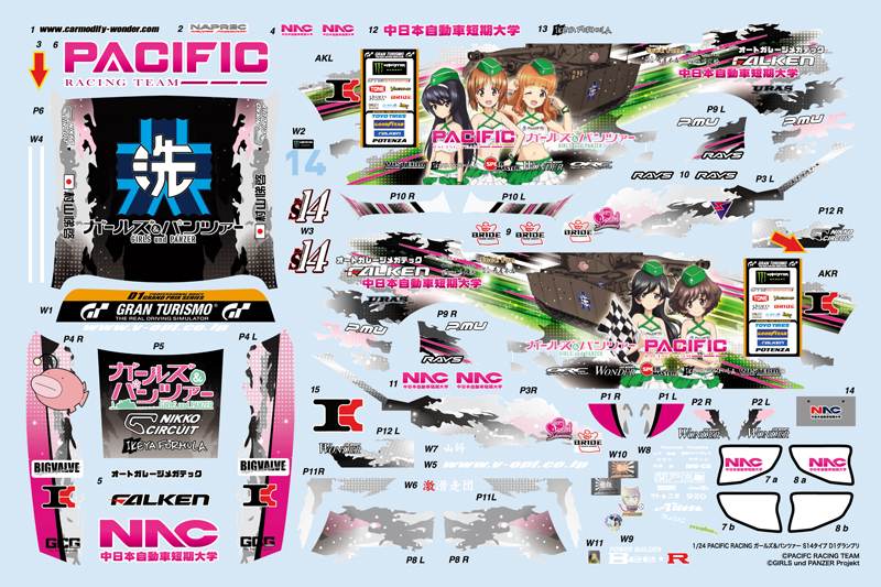 ץå 륺ѥĥ 1/24 PACIFIC RACING NAC S14 D1ץ - ɥĤ