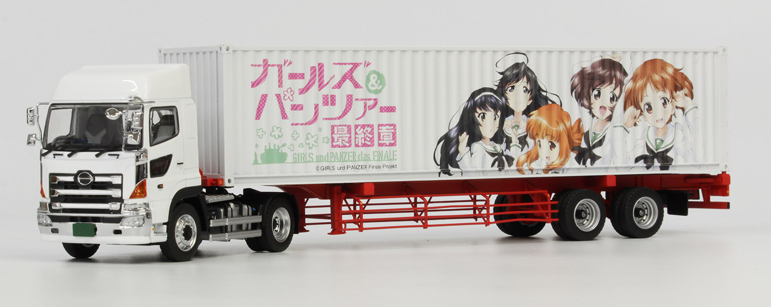 1/50 Container(40ft)TEAM AUKOU with Truck Head Full Set
