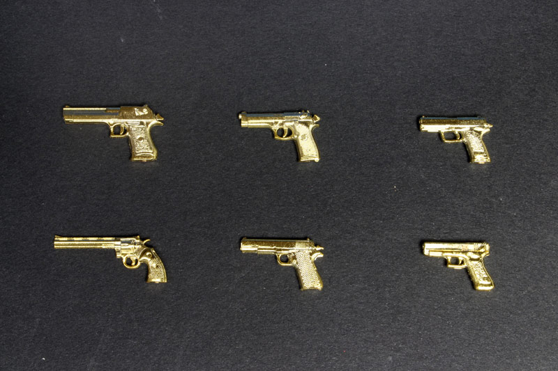 PLATZ 1/12 Realistic Handgun(GOLD ver)